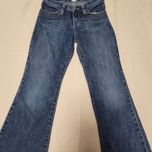 flared denim pants size 7 for girl